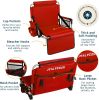 Alpcour Stadium Seat - Foldable, Padded Bleacher Chair with Backrest, Armrest, Pockets, & Cup Holder