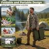 Foldable Fishing Chair for Adults with Armrest for Camping/Trip