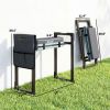 Garden Kneeler and Seat, Heavy Duty Foldable Gardening Stool with Thicker Soft Kneeling Pad, Extendable Steel Leg