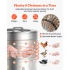 Chicken Plucker Machine, 25.6 in Drum, 1200W & 275RPM Electric Chicken Plucking Machine with 158 Soft Fingers & Transport Wheels