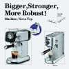 PlumChef Espresso Machine 20 Bar Professional Compact Household Coffee Espresso Maker with Milk Frother Steam Wand Temperature Gauge 34oz Water Tank L