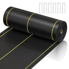 Prohibited From Sale On Amazon XISHAN Black Weed Control Fabric ,70g HDPE (Option: 8X300ft-Black)