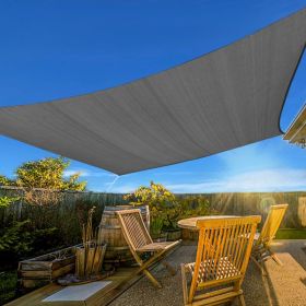 Prohibited From Sale On Amazon XISHAN 12'X16' Turquoise,Dark Grey,Light Grey,Rust Red,Scarlet,Sand,Beige HDPE Sunshade Sail, 160 Grams (Option: 12X16ft-Dark Grey)