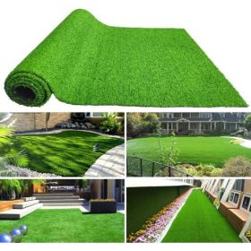 3FT*16FT Artificial turf, professional dog mat large turf outdoor carpet terrace pet lawn (Color: Green-3.28FTX16.4FT)