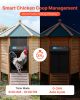 Automatic Chicken Coop Door, Battery Powered Chicken Coop Door with Timer & Manual Setting, Anti-Pinch Security, Durable Aluminum Alloy