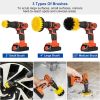 3Pcs/Set Cleaning Brush for Car Carpet Wall Tile Tub Cleaner Combo