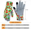Leather Gardening Gloves for Women Thorn Proof Garden Gloves Touch Screen Working Gloves Gifts,M