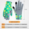 Leather Gardening Gloves for Women Thorn Proof Garden Gloves Touch Screen Working Gloves Gifts,M