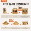 Far Infrared Wooden Sauna, Room Home Sauna Spa for 3 to 4 Person