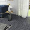 Interlocking Deck Tiles 9 Pack,  Outdoor Square Flooring Tiles, Waterproof All Weather Patio Floor Tiles for Balcony Porch Garden Deck Balcony