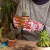 Leather Gardening Gloves for Women Thorn Proof Garden Gloves Touch Screen Working Gloves Gifts,M