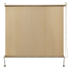 Prohibited From Sale On Amazon 6'X8' Mocha HDPE Spliced Roller Shutter (Option: Sesame-6x6 ft)